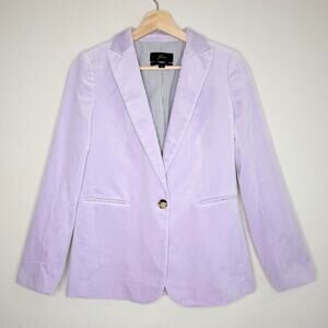 J Crew Parke Lilac Velvet Blazer Women's Size 2